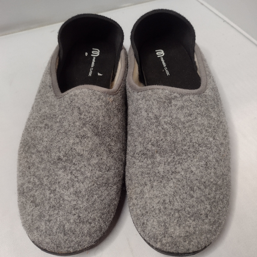 Mahabis Classic  Slippers Unisex Size 45 Gray House Shoes A8